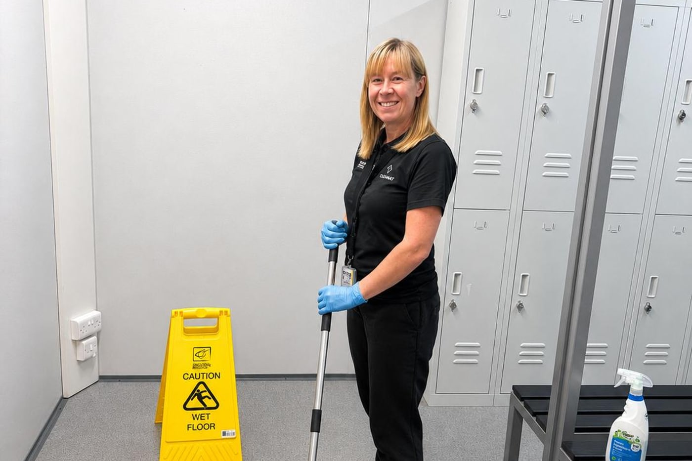 The Cadnant Cleaning Services team on site in North Wales